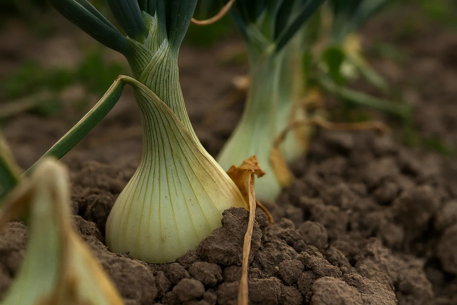 Production d&#39;oignon de cambrai